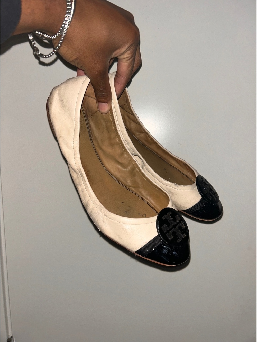 Tory Burch Women's Two-Tone Leather Ballet Flats